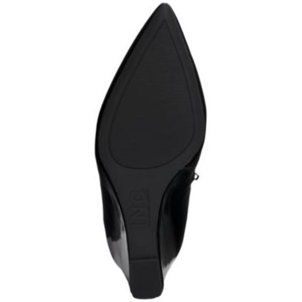 INC Womens Black Comfort Hidden Heel Azah Pointed Toe Wedge Zip-Up Booties 6 M - Picture 4 of 4